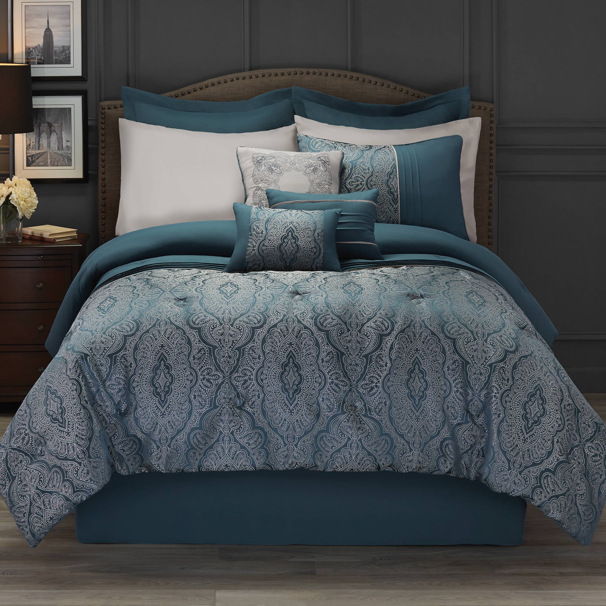 Hotel Style 11 Piece Bedding Comforter Set Collection
