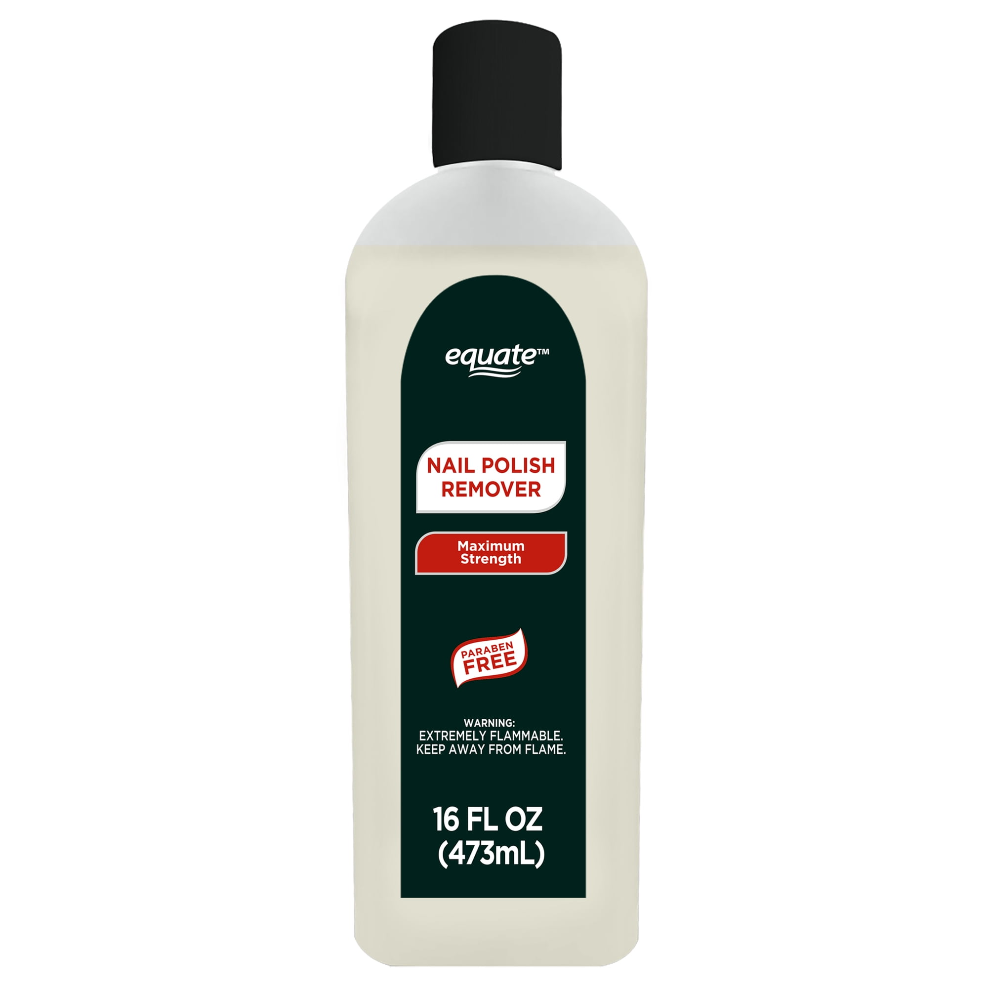 Equate Maximum 100% Acetone Nail Polish Remover, 16 fl oz