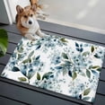 thumbnail image 3 of Rectangle Area Rugs 2 x 3 Ft, Watercolor Flowers Non-Slip Residential Carpet, Spring Floral Leaves Botanical Blue Indoor Crawling Mats Runner Rugs for Living Room/Dining Room/Bedroom, 3 of 8
