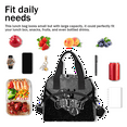 thumbnail image 5 of Herdesigns Cheer Black Grey Insulated Lunch Bag for Women Men Adults Large Reusable Lunch Box Leakproof Portable Cooler Tote Bags with Adjustable Shoulder Strap, 5 of 5