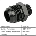 thumbnail image 4 of GFDYREE Adaptateur de Raccord Torique Mâle 12AN vers AN8 ORB 2 Pcs, 4 of 5