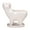 White, variant on White Gardening Cats Tail Succulent Cactus Ceramic Flower Pot Cartoon Personalized Ornaments White Color Ceramics Material 13.2X12.7X7Cm 5.20X5.00X2.76In