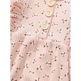 thumbnail image 6 of Bagilaanoe Newborn Baby Girl Rompers Floral Print Long Sleeve Bodysuit + Headband 6M 12M 18M 24M Infant One Piece Jumpsuit, 6 of 8