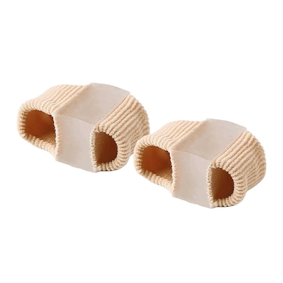 Foot Care Toe Spacers and Bunion Corrector with Breathable Fabric Gel and Double Loops for Comfortable Alignment of Toes and Hallux Valgus