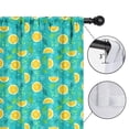 thumbnail image 4 of Blackout Kids Curtains,Orange Slices Turquoise Pattern Childrens Insulated Curtains Set Of 2,Bedroom Essentials,Toddler Room Decor 42"x54", 4 of 5