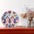 thumbnail image 6 of Symbol Pattern Boho 10 inch Wall Clocks Non Ticking Easy to Read Battery Decorative for Home Bathroom Kitchen Bedroom Living Room, 6 of 8