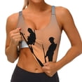 thumbnail image 3 of Zufioo Anzac Day Print Women's Sports Vest, U-shaped Removable Chest Pad Sports Backless Top, Suitable for Fitness and Bodybuilding, Leisure and Daily Life-Small, 3 of 8