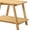 Oak, variant on Mid-Century Modern End Table with Shelf for Living Room, Natural Oak Finish Space Saving Nightstand