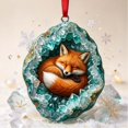 thumbnail image 2 of Pxyqht Animal Theme Print Acrylic Christmas Hanging Trinket Light Weight Pendant Tree Wreath Wall Ornament For Household Indoor Xmas Party Interior Styling, 2 of 5