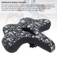 thumbnail image 4 of Cycle  Cushion Reflective Design Wide Saddle Replacement Pad for Comfortable Riding Experience, 4 of 7