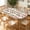 Blush-Chevron, variant on YESAD Elastic Tablecloth For Oval Tables, Waterproof Tablecover For Up To 42X68in Oval Table Cover, Dining Tablecover For Indoor And Outdoor, Holiday, Neutral-Ditsy