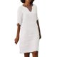thumbnail image 1 of Vestido Vestido casual de mujer Vestido de playa elegante con cuello en V y lino de algodón con manga 3/4 (Blanco M) Ygjytge Blanco T M para Mujer, 1 of 8