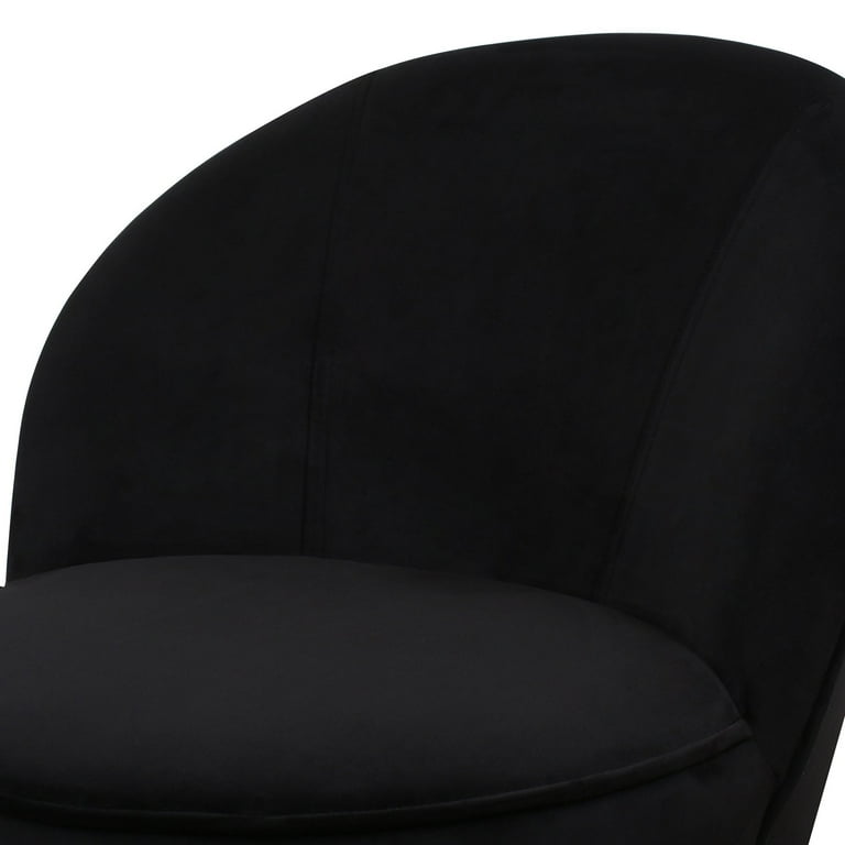 TOV Furniture Julia Velvet Black Chair with Gold Base Walmart