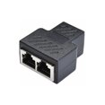 thumbnail image 4 of Rj45 Adaptateur Femelle à Femelle 1 à 2 Ports Connecteurs de Réseau d'Extension Internet Supporte Cat5 Cat5e Cat6 Cat6e Câble Ethernet Noir, 4 of 5