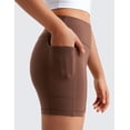 thumbnail image 4 of CRZ YOGA Girls Butterluxe Athletic Biker Shorts with Pockets Dance Yoga Casual High Waist Kids Teen Summer, 4 of 6