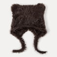 thumbnail image 1 of Women's Winter Hat Cute Bear Ear Design Artificial Rabbit Pelt Liner Windproof And Warm Suitable For Autumn And Winter, 1 of 8