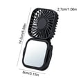 thumbnail image 3 of EGNMCR Fan, Ceiling Fan Handheld Fan Convenient Outdoor Hanging Rope Fan Mirror Fan USB Charging Fan Equipped With Charging Wires Easily Storage Portable Fan For Travel Office Home Plastics fan, 3 of 6