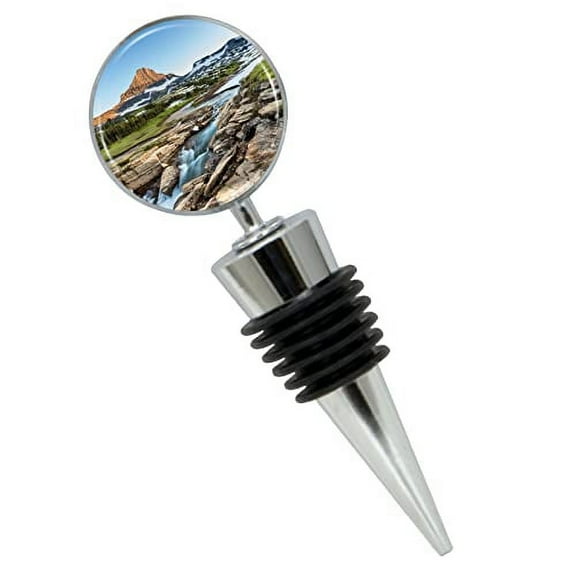 Glacier National Park Wine Bottle Stopper In Gift Box, Perfect For House Warming Gift