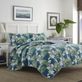 thumbnail image 1 of Tommy Bahama | Southern Breeze Collection | Quilt Set-100% Cotton, Reversible, Light Weight & Breathable, Pre-Washed for Added Softness, Twin, Dark Blue, 1 of 1