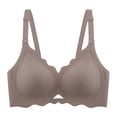 thumbnail image 4 of TIANZEN Enhancing Seamless Wireless Full Figure Bra For Comfort Fit Padded U Shape With Lightly Lift For Plus Size Non Underwire Low Sports Bra, 4 of 4