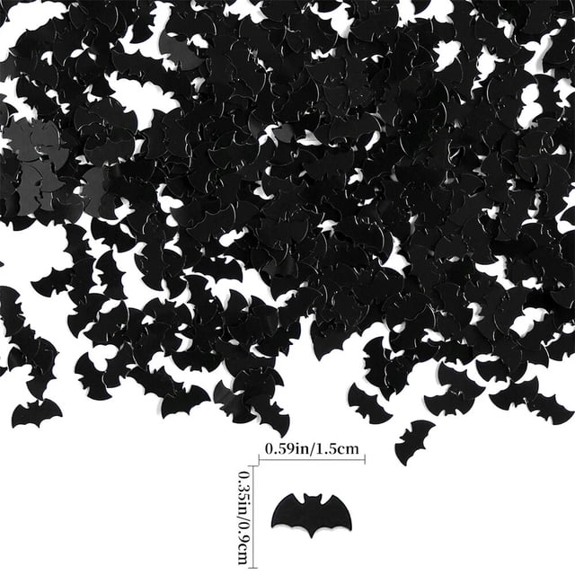Confeti de calabaza de Halloween, bruja, telaraña, murciélago, decoración de fiesta en casa, suministros de álbum de recortes DIY, decoraciones de Halloween, 15g
