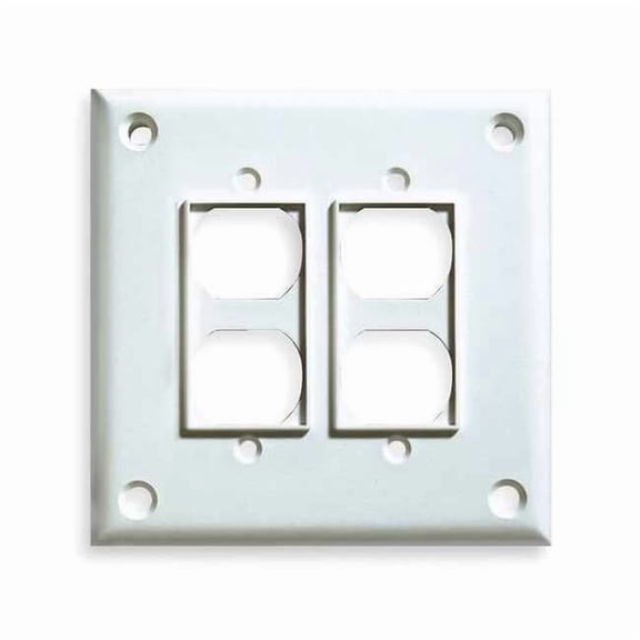 Cortech Duplex Recept Wll Plt,Stnd;Wht,2Gng,Txtr TPDD