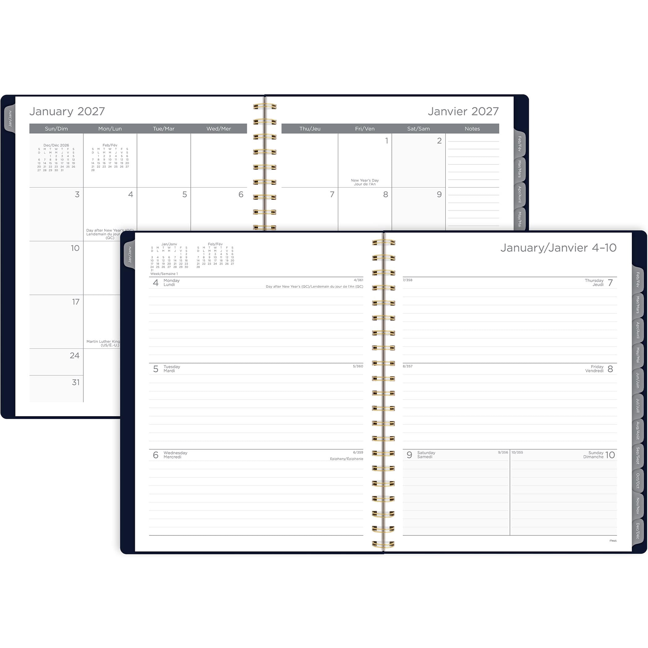 2027 Mead® Lily of Valley Large Weekly and Monthly Planner