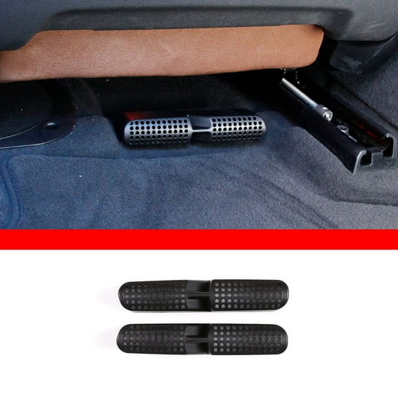 TINKI 2pcs ABS Car Under Seat Air Outlet Vent Protect Cover Trim Accessories Compatible for BMW X5 G05 X6 G06 X7 G07 2019 2020 2021 2022 Interior Accessories