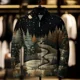 thumbnail image 3 of Cárdigan con estampado 3D navideño para hombre, chaqueta informal holgada, abrigo de invierno elegante, ropa de abrigo navideña 2024 para hombre, suéter navideño, 3 of 5