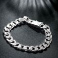 thumbnail image 3 of Xingzhi Eye-catching Chain Bracelet For Men - Unique And Stylish Accessory Avoid Connecting With Cosmetics And Perfumes silver, 3 of 6