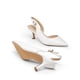 thumbnail image 3 of Zapatos DREAM PAIRS Tacones Kitten Slingback Blancos 6 cm, 3 of 7