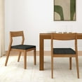 thumbnail image 2 of Dining Chair Frame (1 Pack), Pecan with Onyx Cushion, 2 of 8