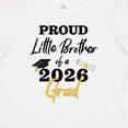 thumbnail image 4 of Inktastic Proud Little Brother of a 2026 Grad Boys Baby T-Shirt, 4 of 5