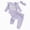 H1754-Purple, variant on TOWED22 Newborn Baby Girl Fall Winter Clothing 3pc Sets Outfits Long Sleeve Round Neck Print Bodysuit Romper Pants Headband Jumpsuit Set(Purple,3-6 M)