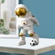 thumbnail image 2 of Estatua de astronauti de 2 piezas / Estantería de registro de astronauti de escultura artesanal, 2 of 9