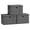 Slate Gray, variant on SONGMICS Storage Bins with Lids, 3 Pack Stackable Fabric Storage Boxes, Odorless PP Sheets, Foldable Cube Baskets Organizers with Handles, Slate Gray