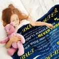 thumbnail image 6 of Daughter Gift from Mom,Bonus Daughter Gifts from Mother,Blankets Letter Printed Throw Fleece Blankets Birthday Gifts Thanksgiving Day Christmas Holiday Blanket for Bed Couch Living Room, 6 of 6