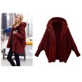 thumbnail image 2 of Vinsonshop Fuzzy Cardigan Winter Clothing for Women Hooded Cardigan for Women Fleece Cardigans for Women Fluffy Cardigan Sherpa Cardigan Open Front Cardigan for Women Red S, 2 of 4