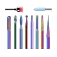 thumbnail image 1 of 10 Piezas Brocas Para Uñas Limpiador De Cutículas y Taladro Malubero  Brocas para Uñas, 1 of 4