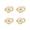 Gold, variant on Pack Of 4 Gold Tone Earring Supports Secure Holder For Heavy Studs Prevents Sagging Ears