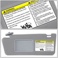 thumbnail image 5 of For 2005 to 2011 Toyota Tacoma Factory Style Driver Left Side Medium Grey Sun Visor with Mirror 06 07 08 09 10, 5 of 5