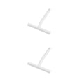 thumbnail image 4 of Advancent Escobilla de goma para ducha de baño, limpiaparabrisas portátil, cepillo de vidrio de goma para puerta de cocina, azulejo, Blanco 2piezas, 4 of 6