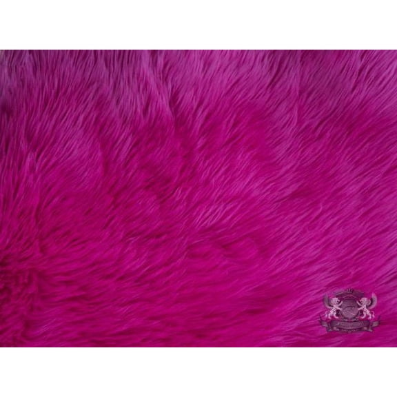 Faux Fur Shaggy Fuchsia