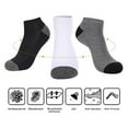 thumbnail image 4 of Men's Socks, Ultimate Comfort Toe Seamed Socks, Pack of 12, Cotton Blend, Color Block Design, Black, 4 of 5
