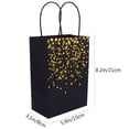 thumbnail image 2 of unbranded 12Ud Bolsas De Papel Para Regalo Negras Bolsa Tote Para Fiesta Y Uso Diario De Papel, 2 of 5
