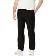 Dockers Men's Comfort Chino Straight Fit Smart 360 Knit Pants (Regular and Big & Tall), Mineral Black (Waterless), 42W x 36L