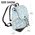 thumbnail image 2 of Yiaed Daisies Flowers Print Laptop Backpack for Women Slim Computer Bag Work Travel College Backpack Purse Fits 14 Inch Notebook, 2 of 4