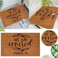 thumbnail image 5 of Clearance Sale Rongxk 1Pc Door Mat Carpet We Are Covered Psalms 91 Religious Doormat, 5 of 9