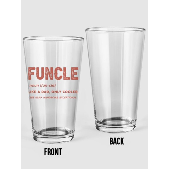 Funcle Fun Uncle Pint Glass -Smartprints Designs,