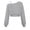 Grey, variant on Girls Off Shoulder Crop Sweatshirt, Black Long Sleeve Asymmetrical Pullover, Kids Casual Cropped Sweater Top, Trendy Loose Fit Off-Shoulder Shirt for Girls(White/14Y)